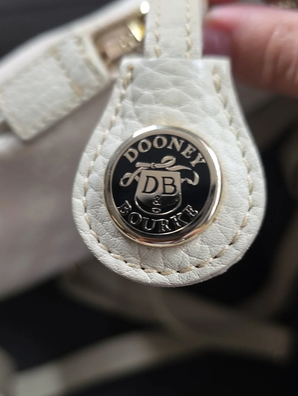 Cream Logo-Print Women's Crossbody Bag